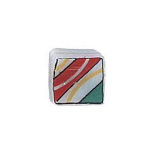 Printed Fancy Glass Beads 11229