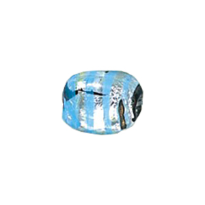 Silver Foiled Mirror Foiled Beads 12097