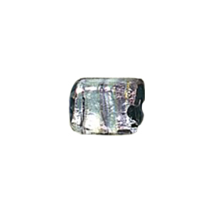 Silver Foiled Mirror Foiled Beads 12104