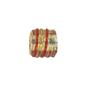 Lampworked Silver foiled mirror foiled Beads 12158