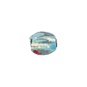 Lampworked Silver foiled Beads 11402