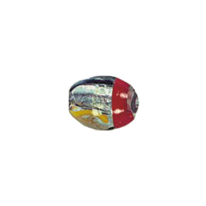 Lampworked Silver foiled Beads 11407