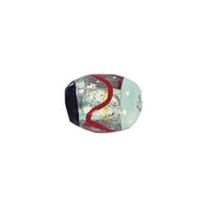 Lampworked Silver foiled Beads 11409