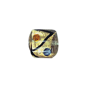 Lampworked Silver foiled Beads 11436