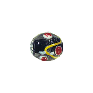 Lampworked Silver foiled Beads 11447