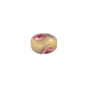 2 tone color lined Glass Beads and w or stringer designs 11677
