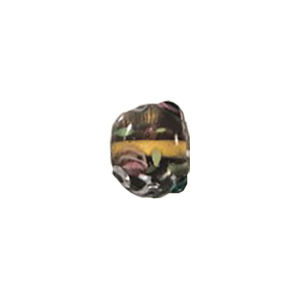 2 tone color lined Glass Beads and w or stringer designs 11692