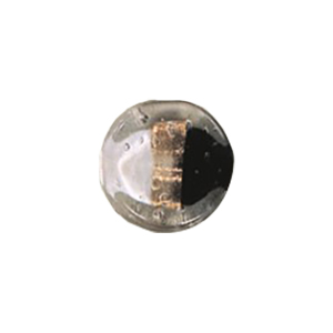 2 tone color lined Glass Beads and w or stringer designs 11702