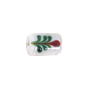 2 tone color lined Glass Beads and w or stringer designs 11710