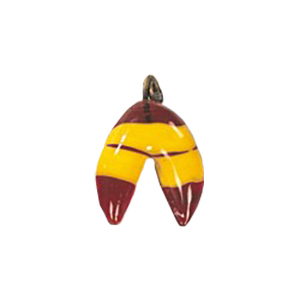 Glass Charms Silver foiled and lampworked 11720