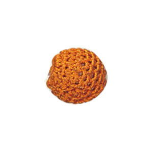 Crochet wrapped Wood Beads 11783