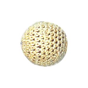 Crochet wrapped Wood Beads 11799