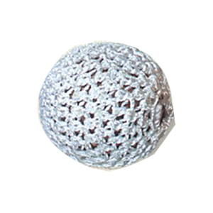 Crochet wrapped Wood Beads 11808