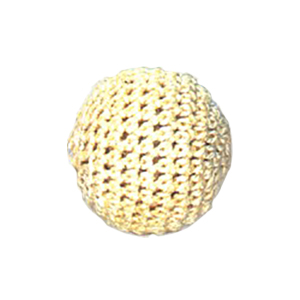 Crochet wrapped Wood Beads 11811