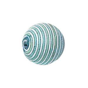 Thread Wrapped Wood Beads 11831
