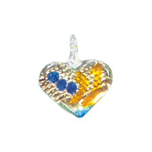 Color Foiled Glass Pendants 11898
