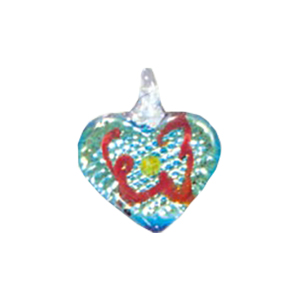 Color Foiled Glass Pendants 11899