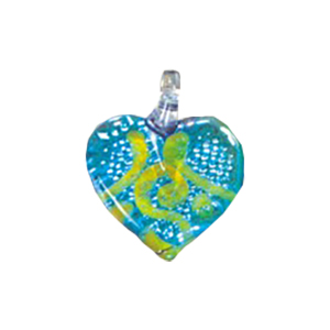 Color Foiled Glass Pendants 11908