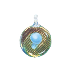 Color Foiled Glass Pendants 11925