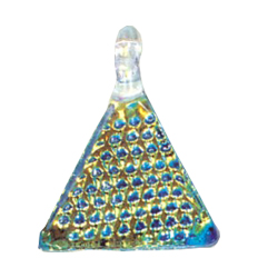 Silver Foiled Glass Pendants 11947
