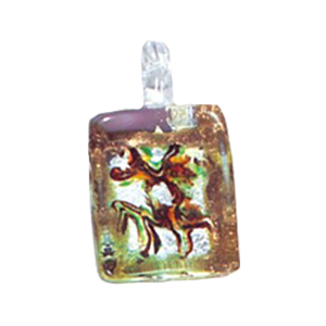 Silver Foiled Glass Pendants 11950