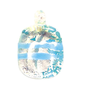 Silver Foiled Glass Pendants 11952