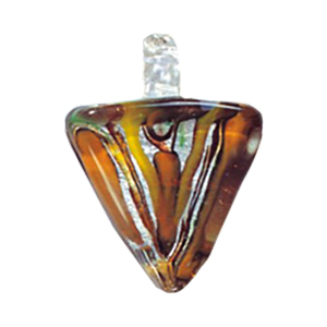 Silver Foiled Glass Pendants 11959