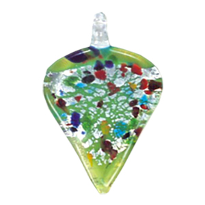 Silver Foiled Glass Pendants 11963