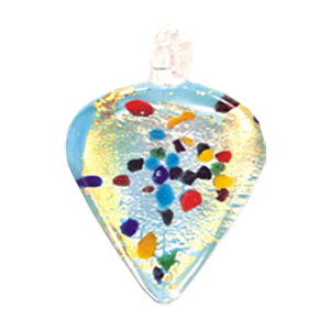Silver Foiled Glass Pendants 11961