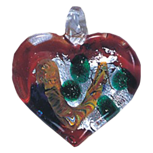 Silver Foiled Glass Pendants 11997