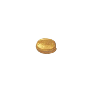 Golden Metallic finish Pressed Glass Beads 14069