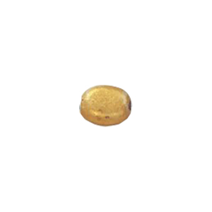 Golden Metallic finish Pressed Glass Beads 14070