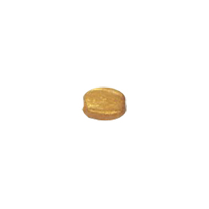 Golden Metallic finish Pressed Glass Beads 14071