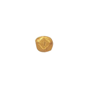Golden Metallic finish Pressed Glass Beads 14073