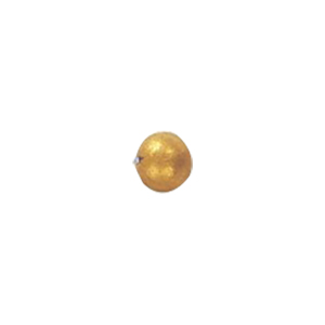 Golden Metallic finish Pressed Glass Beads 14077