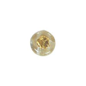Golden Metallic finish Pressed Glass Beads 14089