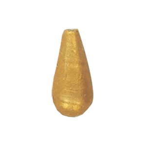 Golden Metallic finish Pressed Glass Beads 14094
