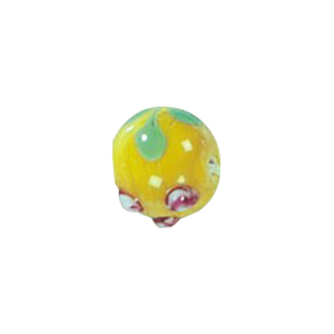 Stringer Lampworked Round Glass Beads 14155