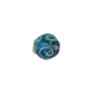 Stringer Lampworked Round Glass Beads 14165