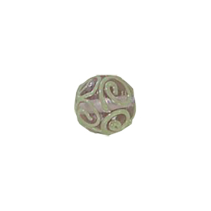 Stringer Lampworked Round Glass Beads 14178