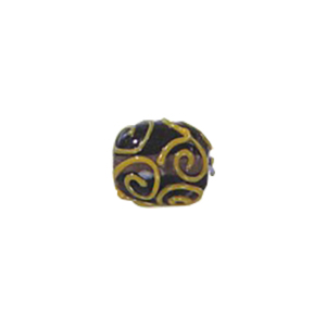 Stringer Lampworked Round Glass Beads 14363