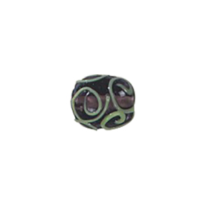 Stringer Lampworked Round Glass Beads 14369