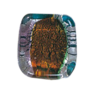Silver foiled Glass Pendants 14461
