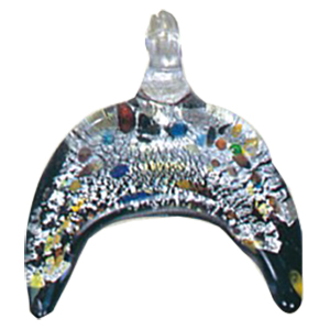 Silver foiled Glass Pendants 14476