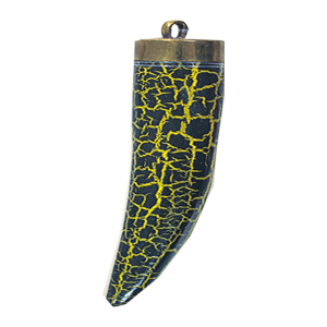 Painted Wood Claw Pendants and Buttons 14689