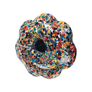 Printed large Furnace Glass Beads 14919