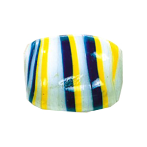 Striped large Furnace Glass Beads 14925