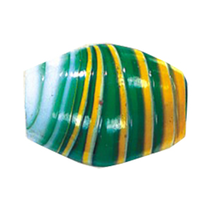 Striped large Furnace Glass Beads 14929