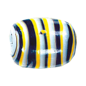 Striped large Furnace Glass Beads 14930