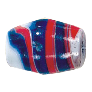 Striped large Furnace Glass Beads 14932
